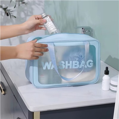 Kristaller Косметичка Washbag rectangular big, голубой