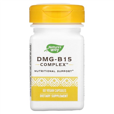 Nature's Way, DMG-B15 Complex, 60 веганских капсул