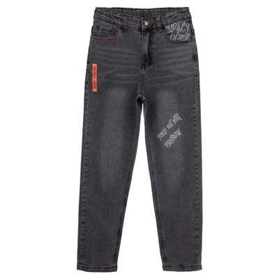 12411092 Брюки текстильные джинсовые для мальчиков
