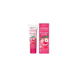 MISTIC Premium Natural Toothpaste KINDER SMILE MARVELOUS RASPBERRY for oral sensitivities (3+) Натуральная детская премиальная зубная паста KINDER SMILE «ЧУДЕСНАЯ МАЛИНКА» для чувствительной полости рта (3+) 60г