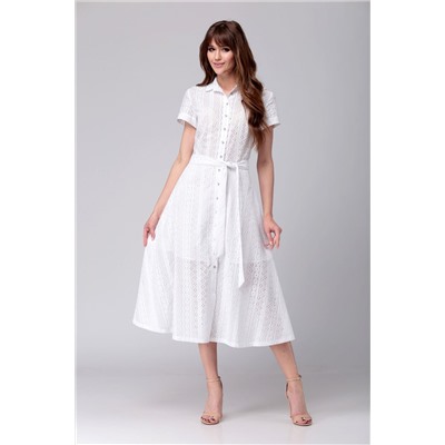 Платье AMORI  9528 молочный/косичка