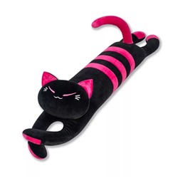 Мягкая игрушка Кошка лежачая черная с полосками 110 см (арт. 418/110)