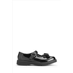 Start Rite Empower Patent Chunky Sole Mary Jane School Black Shoes