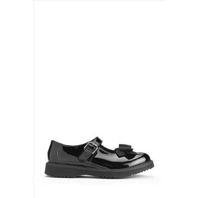 Start Rite Empower Patent Chunky Sole Mary Jane School Black Shoes