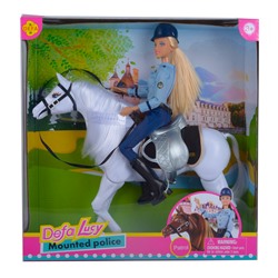 DEFA Lucy Кукла "Леди с лошадкой" (28,5 см, лошадь, аксесс., белый)