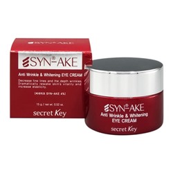 Secret Key SYN-AKE Anti wrinkle & Whitening EYE CREAM Крем для кожи вокруг глаз антивозрастной