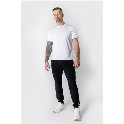 Спортивные брюки М-1264: Тёмно-синий / Белый