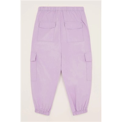 Monsoon Purple Cargo Parachute Trousers