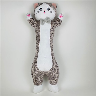 Мягкая игрушка Полосатый длинный кот 105 см