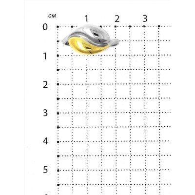 Кольцо из серебра с позолотой родированное 925 пробы К1493рчз