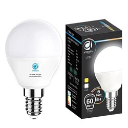 Нарушена упаковка.   Светодиодная лампа E14 6W 4200К (белый) B45-PR Present Ambrella light () 204014