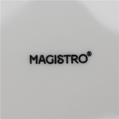 Тарелки глубокие Magistro Basic bistro, 450 мл, d=15,5 см, набор 6 шт, фарфор, белые