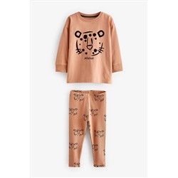 Rust Brown Personalised Lion Pyjamas