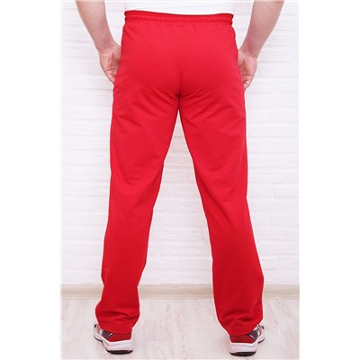 Спортивные брюки М-1237: Красный / Белый