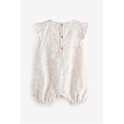 Baker by Ted Baker Pink Broderie Romper