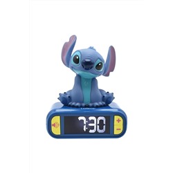 Despertador digital con luz nocturna en 3D y efectos sonoros Stitch Disney Desde 6 años