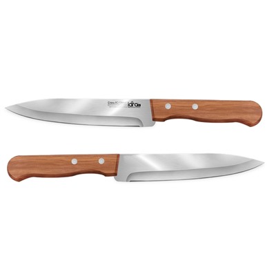 LR05-39 LARA Нож для овощей 15.2см/6", деревянная буковая ручка, сталь 8CR13Mov 1 мм, (блистер)