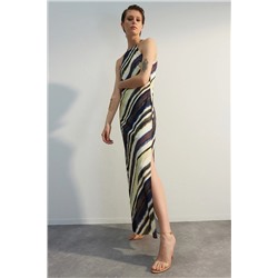 Разноцветное тканое платье без рукавов TWOSS23EL02238