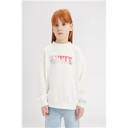 Levi's® Floral Logo Crew Neck Sweater Jumper