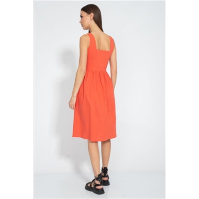 Платье Kivviwear 306602 морковный