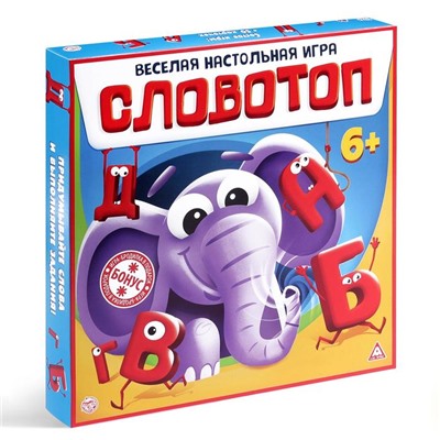 Настольная игра «Словотоп», 50 карт, 6 фишек, игровое поле, 6+