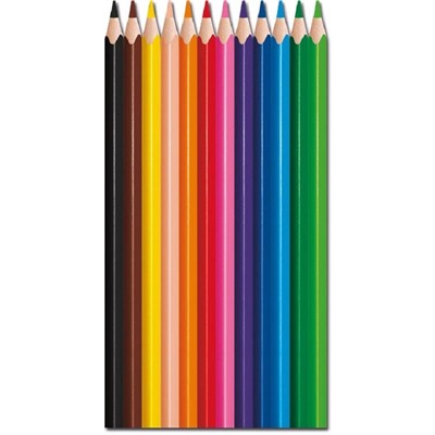 Карандаши цветные Maped COLOR'PEPS трехгранные,пластик,12цв/наб,862702