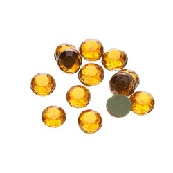 Стразы термоклеевые стекло 5 мм (желтый) 25