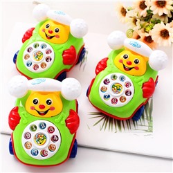 Каталка для малышей "Веселый Телефон" 4 вида в пакете