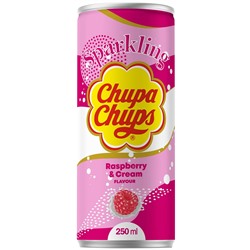 Chupa Chups Sparkling Raspberry & Cream 250ml