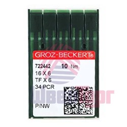 Иглы GROZ-BECKERT 34 PCR для промышленных швейных машин (кожа)
