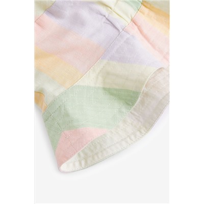 Multi Pastel Stripe Bucket Hat (3mths-10yrs)