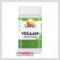 Мультивитамины и минералы для вегетарианцев Sana-Sol Vegan Moni 150 табл