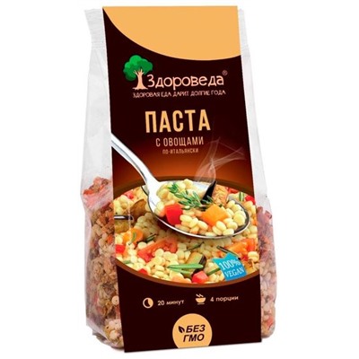 Паста с овощами по-итальянски  "Здороведа", 250г