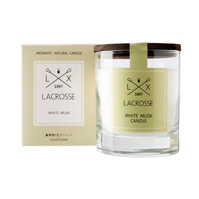 Свеча ароматическая Lacrosse, White Musk, 40 ч