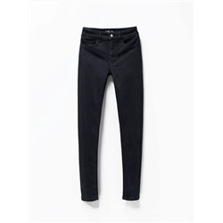 Abercrombie＆Fitc*h Осенние черные женские джинсы с высокой талией, узкие брюки-карандаш для женщин