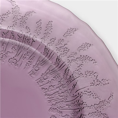Тарелка стеклянная Magistro «Французская лаванда», d=27 см, цвет фиолетовый