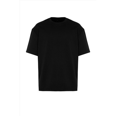 Черная футболка обычного кроя TMNSS24TS00258
