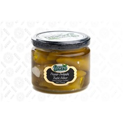 Перец острый желтый Sosero фаршированный сыром 290 гр 1/12 (стекло)