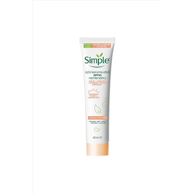 Simple Protect Glow Üçlü Koruma Etkili Spf30 Nemlendirici 40 ml 8717163866900