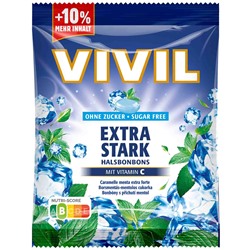 Vivil Halsbonbons Extra Stark ohne Zucker 88g