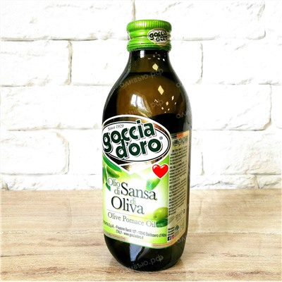 Масло оливковое рафинированное Pomace Olive Oil Goccia D’oro 500 мл (Италия)