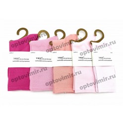 Носки женские Уют длинные рубчик розовые 674-2