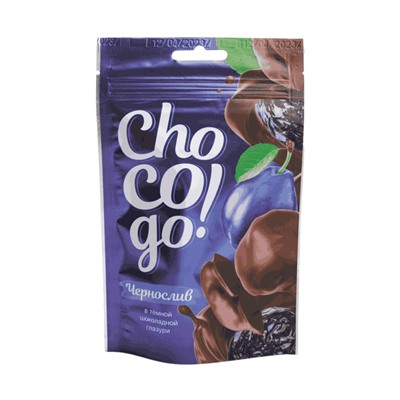 ChoCoGo 100 гр Чернослив в темной шоколадной глазури 1/18