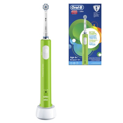 Электрическая зубная щетка Oral-B PRO 500 Junior Sensi Ultrathin Салатовая (от 6 лет)