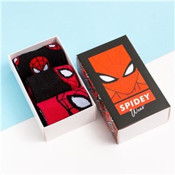 Набор носков "Spidey", Человек-Паук, 3 пары, 16-18 см