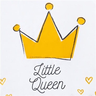 Постельное белье "Этель" 1.5 сп Little queen 143*215 см, 150*214 см, 50*70 см -1 шт,100% хл, бязь