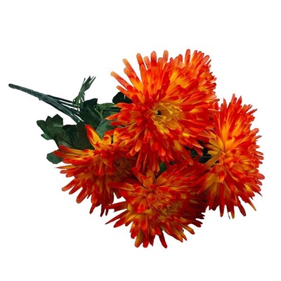 Букет цветов Хризантемы оранжевые 7 бутонов ,60см