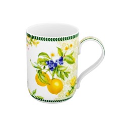 Кружка 400 мл 11,5*7,5*10,5 "Лимоны" NEW BONE CHINA