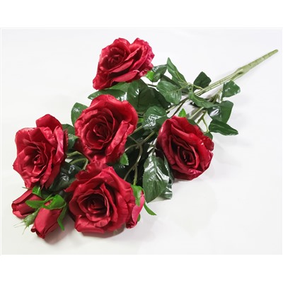 Ветка розы "Вега" 5 цветков 3 бутона