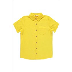 Рубашка для мальчика 10-13 лет Желтая 401403794Y31